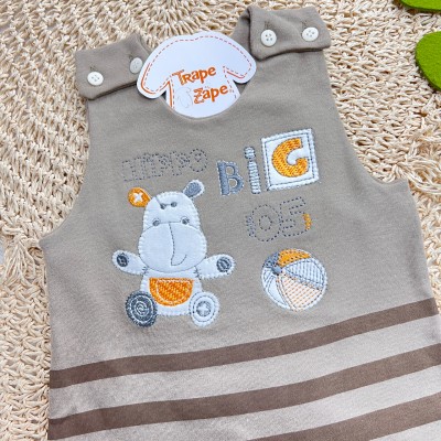 Jardineira Banho de Sol - Hippo Big 05 - Marrom 